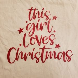 NWOT Christmas Girl Tshirt